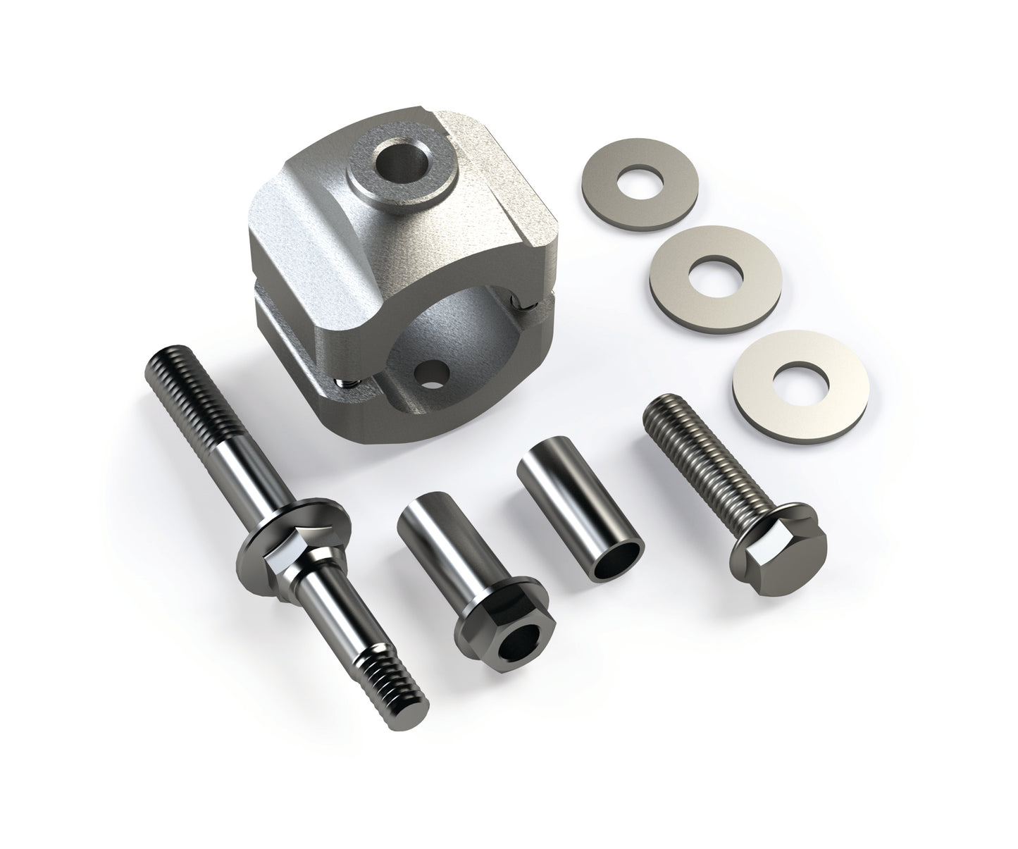 ~(2 lbs. 8X3X3)~ JK Steering Stabilizer Relocation Kit - 1-5/8in Tie Rod