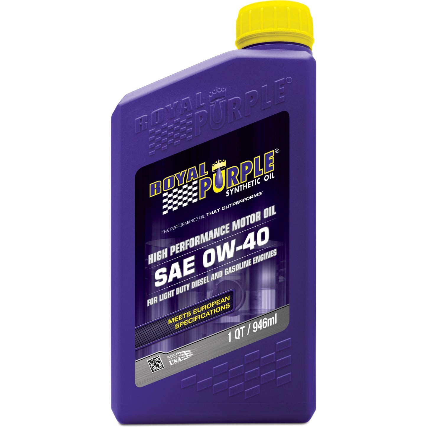 ~(2 lbs. 9X4X2)~ Royal Purple API-Licensed SAE 0W40 Hight Performance Synthetic Motor Oil - 1 Quart Bottle