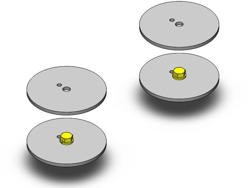 ~(10 lbs. 6X4X4)~ Jeep Wrangler Rear Coil Spring Retainer Kit 1997-2006 TJ/LJ