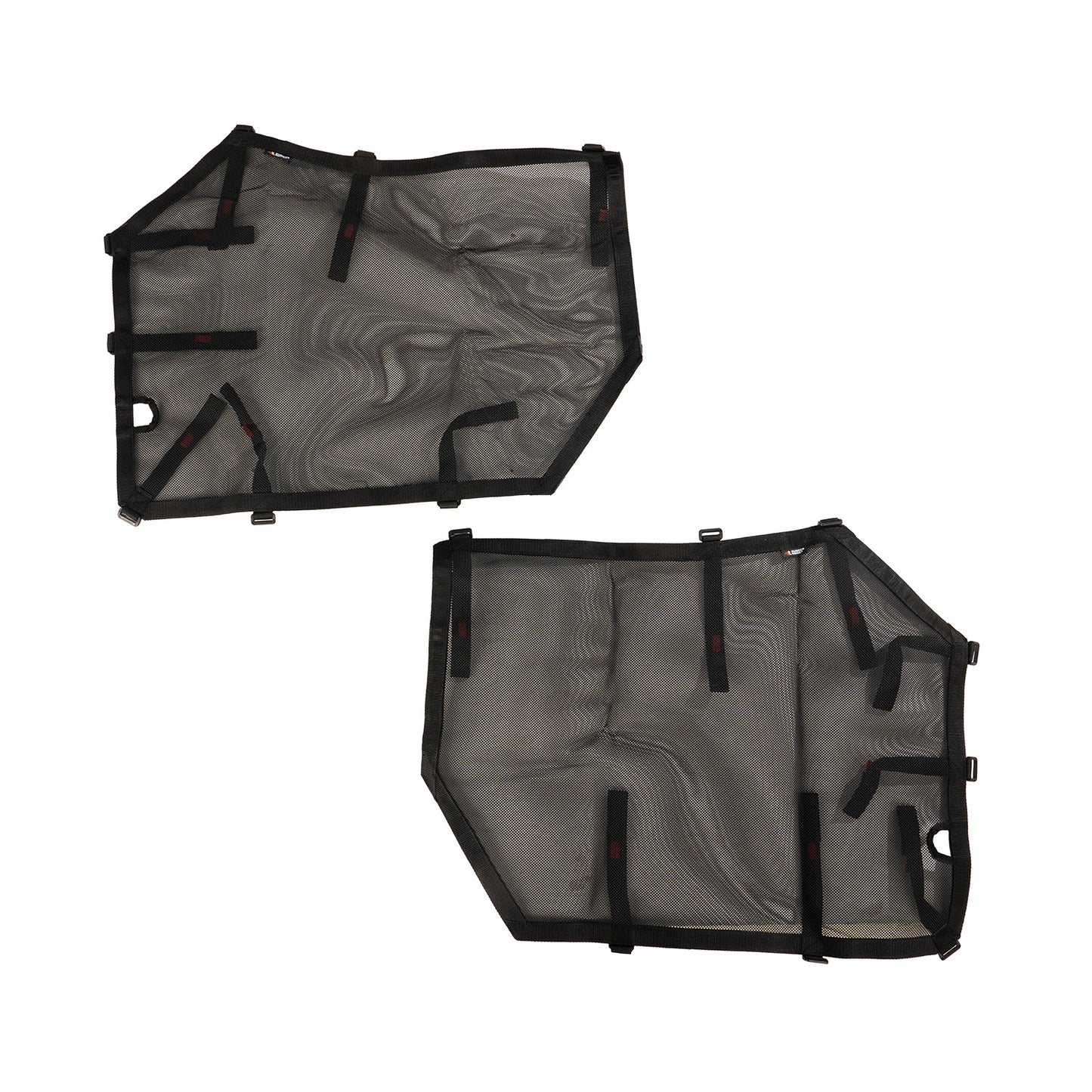 ~(3 lbs. 15X9X7)~ Fortis Tube Door Covers Front Pair Black 18-21 Jeep Wrangler JL JLU