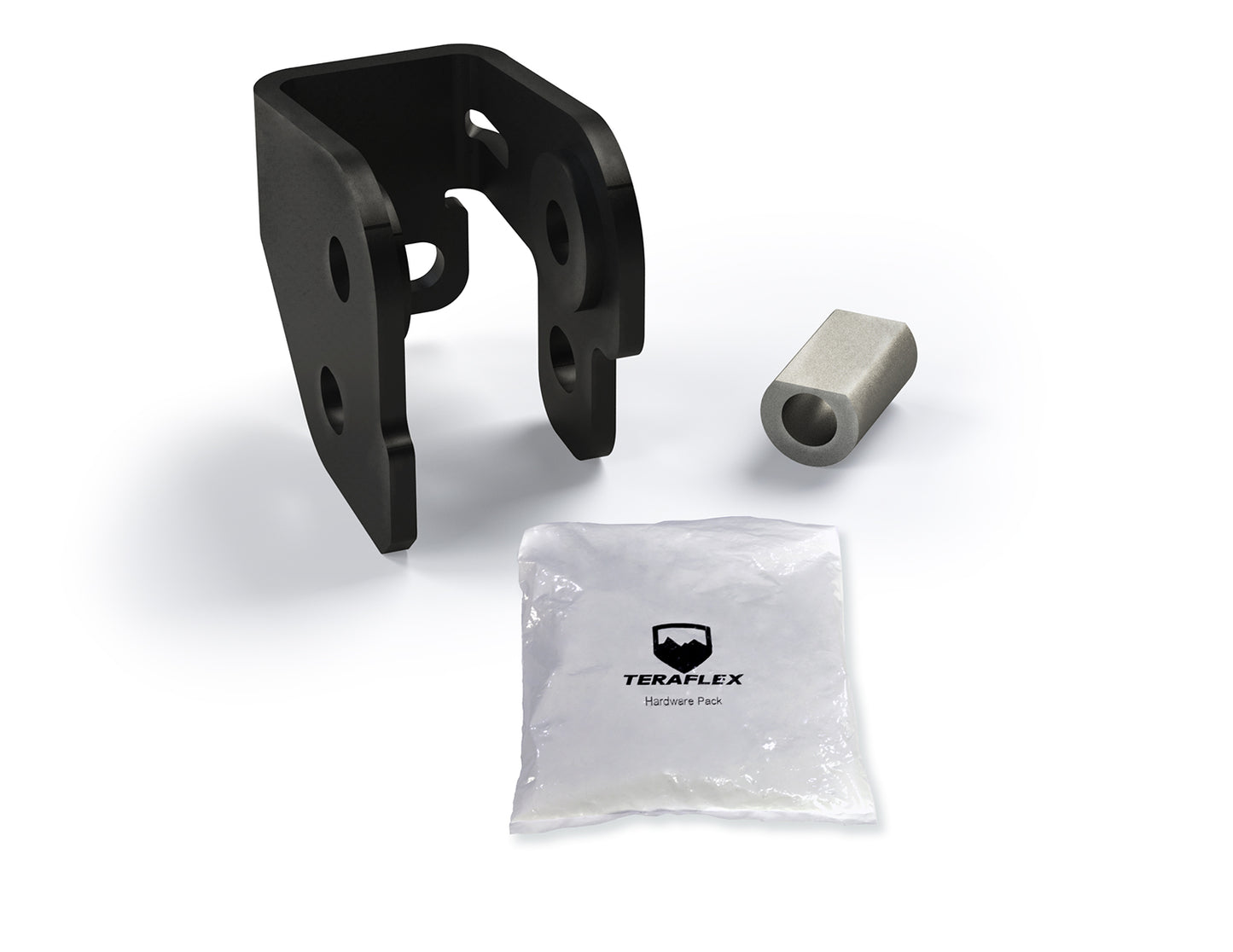 ~(4 lbs. 7X6X5)~ JL/JLU 4in Lift Front Track Bar Bracket - Axle End