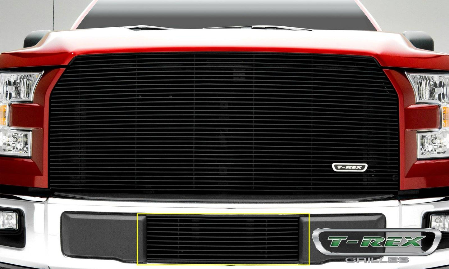 Billet Bumper Grille Black Aluminum 1 Pc Insert