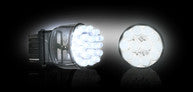 ~(1 lbs. 6X4X1)~ 3057 / 3157 / 3357 / 3457 / 4057 / 4157 (12 LED's) Unidirectional Wedge Style LED Bulb - WHITE