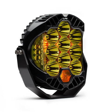 ~(6.5 lbs. 12X10X8)~ LED Light Pods High Speed Spot Pattern Amber LP9 Racer Edition Series Baja Designs