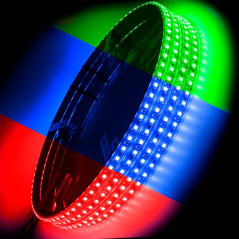 ~(1 lbs. 16X16X4)~ ORACLE LED Illuminated Wheel Rings - ColorSHIFT No Remote