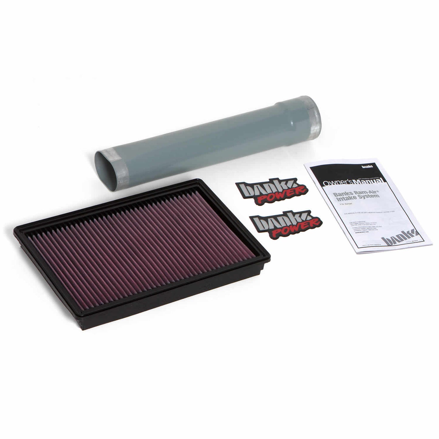 ~(6 lbs. 27X11X5)~ Ram Air Filter Assy w/Silencer Delete Tube - 2014-16 Ram 1500 3.0L EcoDiesel