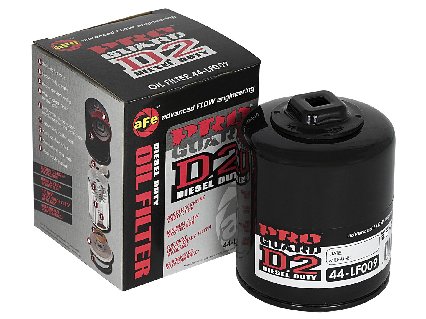 ~(0.8 lbs. 4X3X3)~ Pro GUARD D2 Oil Filter GM Trucks 03-06 V8-4.8L/5.3L/6.0L