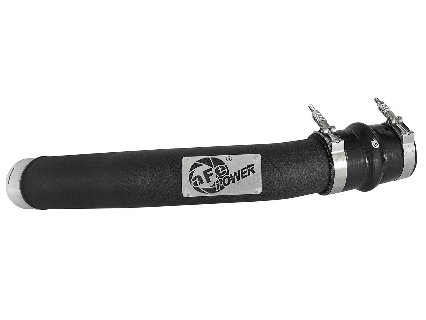 ~(7 lbs. 18X13X13)~ BladeRunner 3 IN Aluminum Hot Charge Pipe Black Ford Diesel Trucks 17-19 V8-6.7L (td)