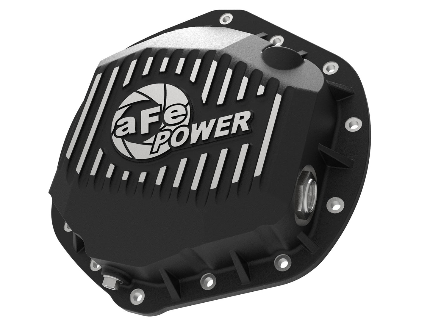 ~(6 lbs. 14X14X4)~ Pro Series Rear Differential Cover Black w/ Machined Fins GM Diesel Trucks 01-19 V8-6.6L (td) LB7/LLY/LBZ/LMM/LML/L5P