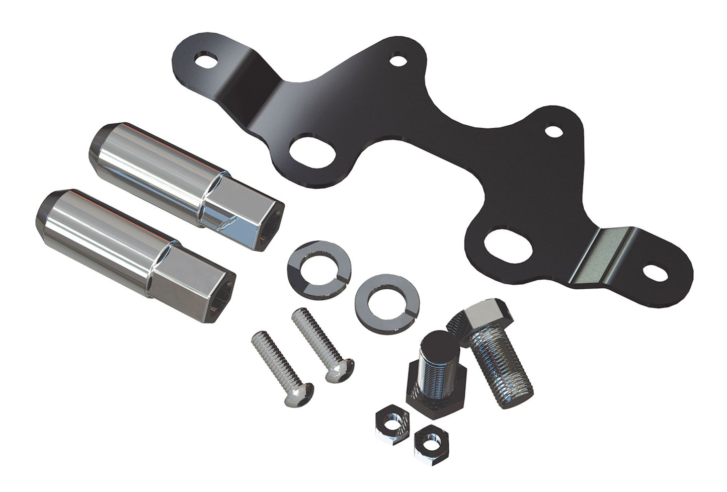 ~(1.4 lbs. 9X3X3)~ JK License Plate Mount Kit for HD Hinged Tire Carrier W/All Hardware 07-Pres Wrangler JK TeraFlex