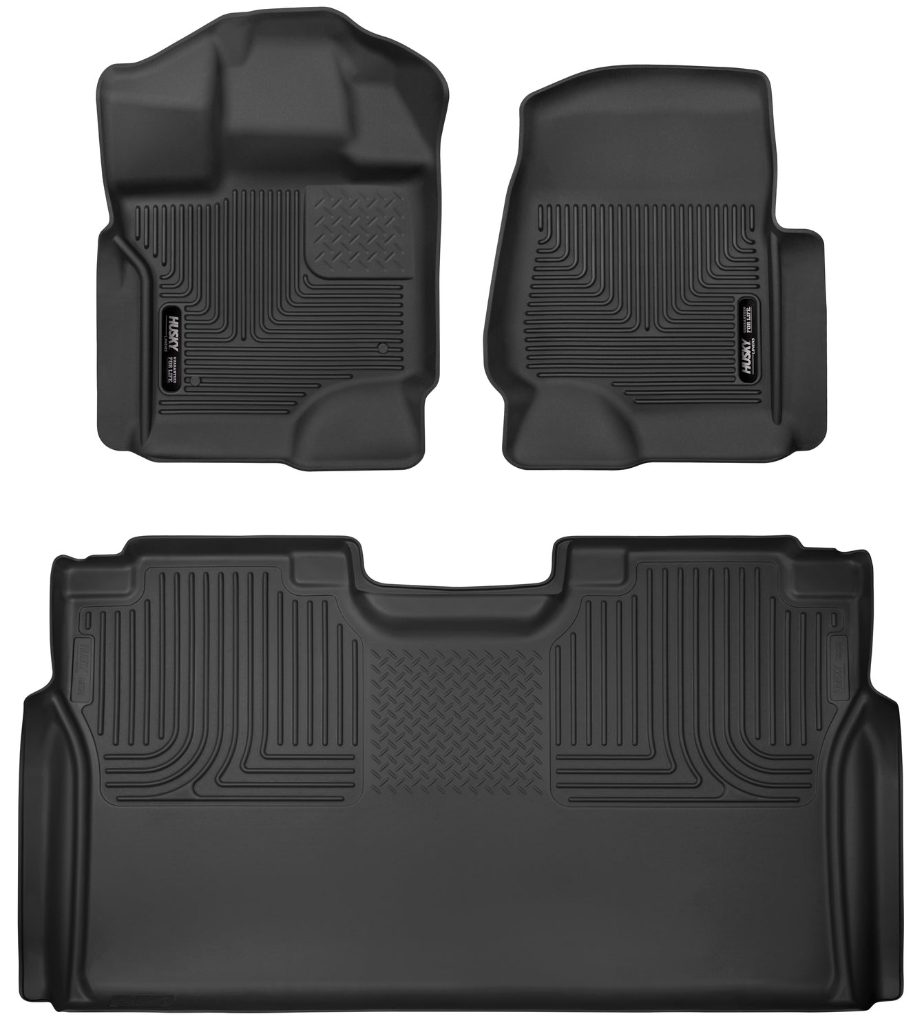 ~(20.8 lbs. 37X32X7)~ X-act Contour SeriesFront AND 2nd Seat Floor LinersTPE - Thermoplastic ElastomerBlack