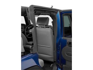 ~(17 lbs. 55X14X5)~ Door Surrounds; factory replacement Black Jeep 10-17 Wrangler Unlimited; Cable top design; set of 4