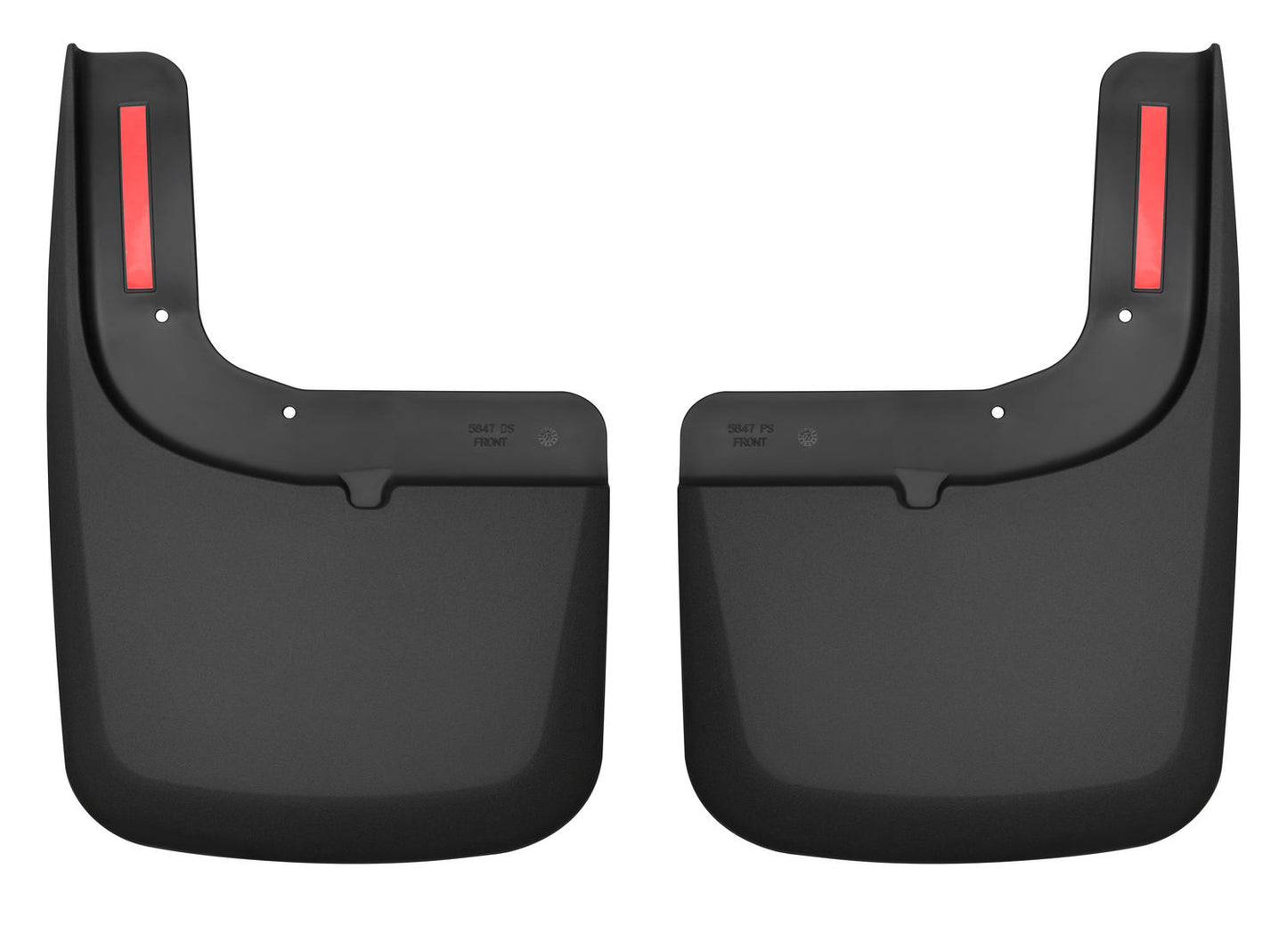 ~(2 lbs. 19X11X3)~ Custom Mud GuardsFront Mud GuardsTPO - Thermoplastic OlefinBlack