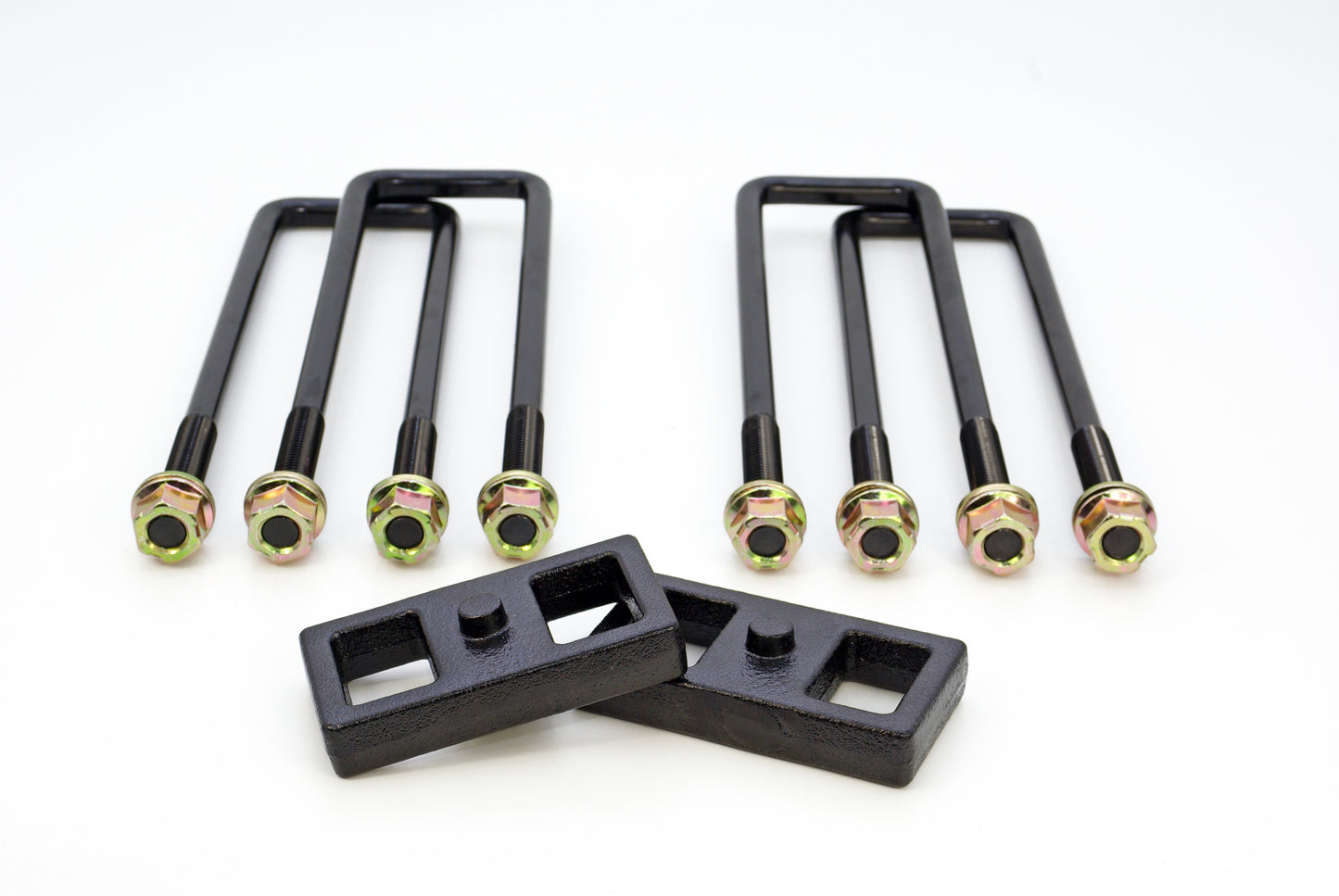 RLS - 1 Rear Block Kit for use with Factory Top Overloads Fits Chevrolet GMC 2500 3500HD 2011-2018