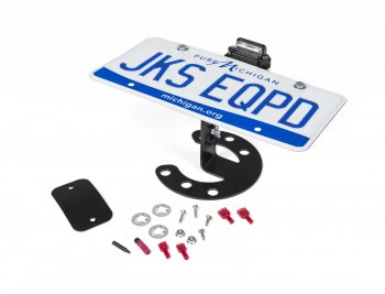 ~(2.5 lbs. 9X6X6)~ JK/TJ/YJ Spare Tire License Plate Mount