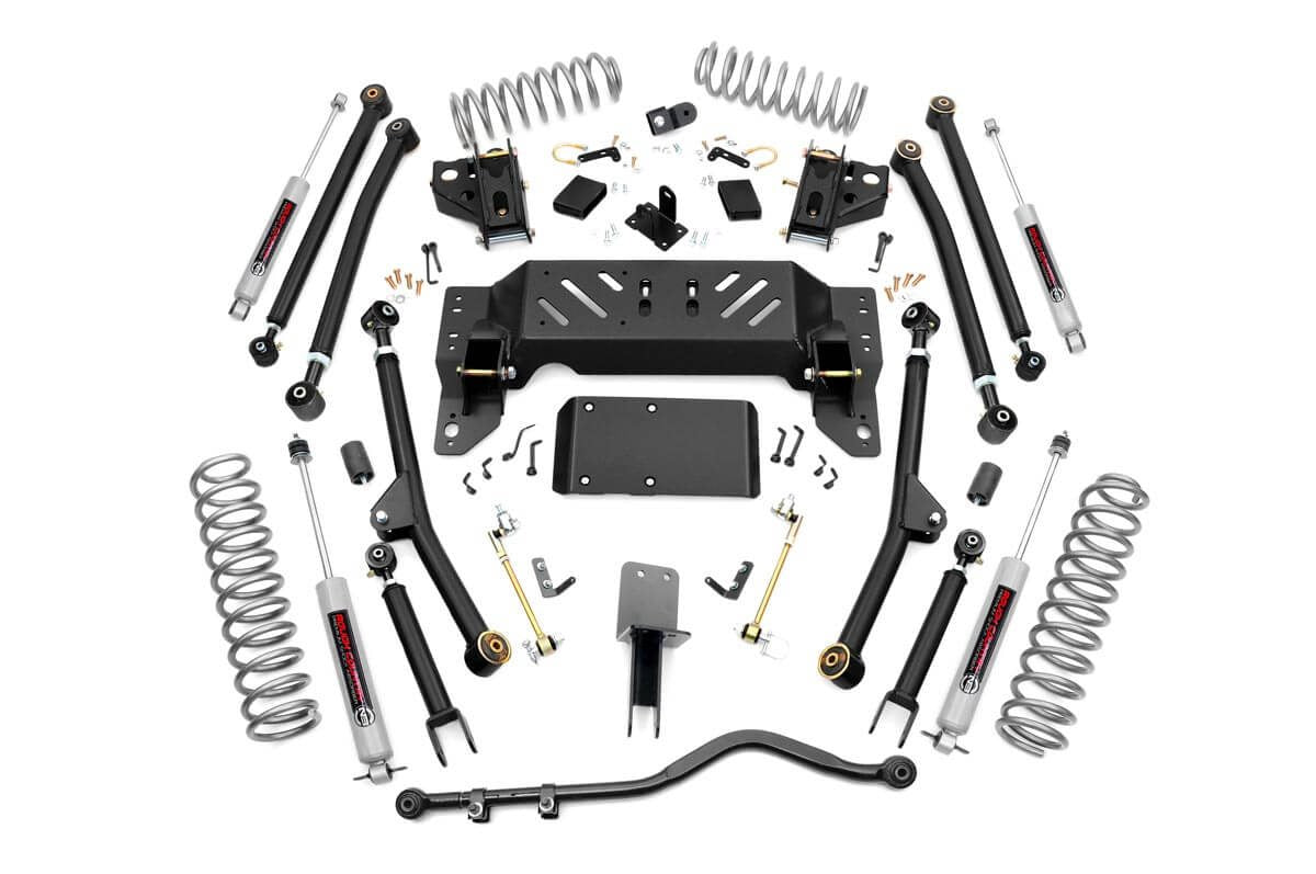1x 1902BOX1 4 Inch Lift Kit Long Arm Jeep Grand Cherokee ZJ 4WD (1993-1998)