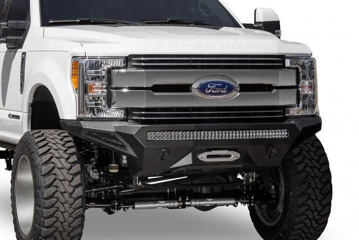 Addictive Desert Designs Stealth Fighter Front Bumper With Winch Fits 2017-2022 Ford Super Duty