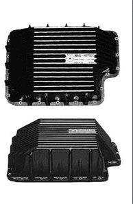 ~(23 lbs. 21X14X7)~ All 2003 to 2008 6L Diesels (5 speed Torque Shift) 8 qts more than stock Bolt sizes 8 - 1.25 x 25mm / 8 - 1.25 x 20mm Ford logo on Passenger side of Pan towards the front