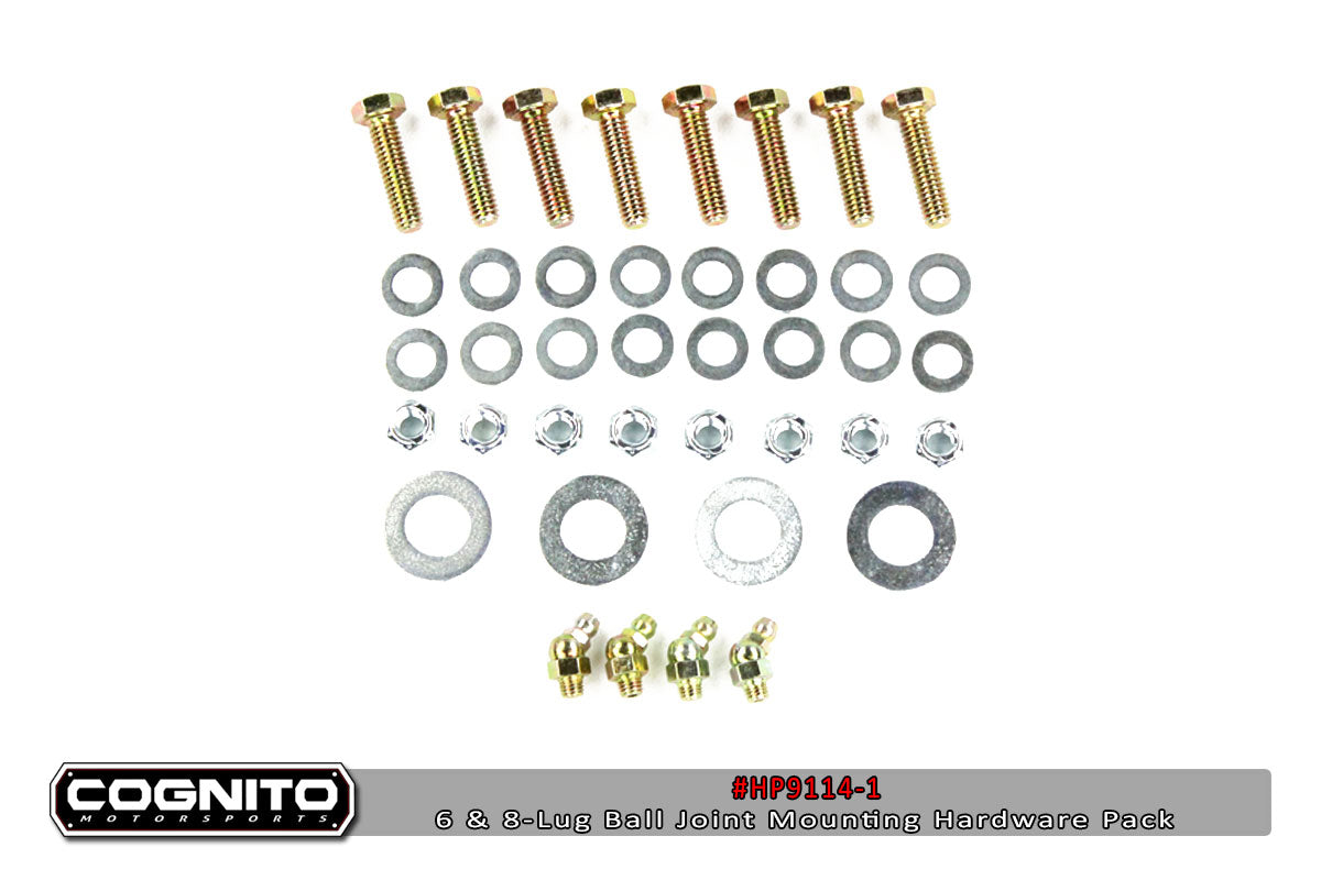 ~(1 lbs. 7X5X5)~ Cognito Ball Joint Hardware Kit GM 01-19 Silverado Sierra 1500HD-3500HD 01-13 GM 2500 SUVS 03-09 GM Hummer H2 H2 Suts 14-18 Silverado Sierra 1500 SUVS