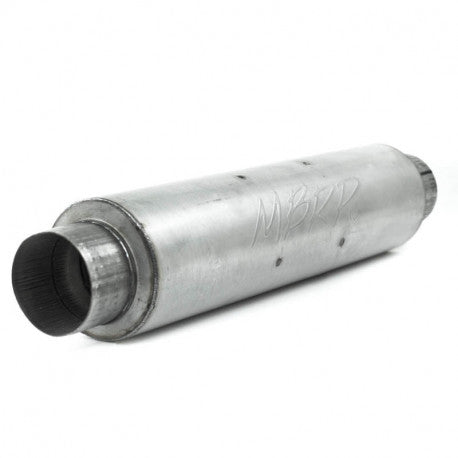 ~(14.5 lbs. 31X6X6)~ Universal Aluminized Steel Muffler 4in Inlet/Outlet 24in body 6in diameter 30in overall