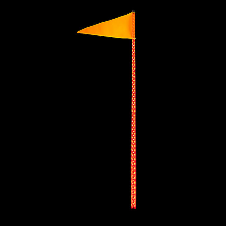 ~(3 lbs. 80X2X2)~ 6 Foot RGB Accent LED Whip Light Single Quad Lock/Interlock Quake LED