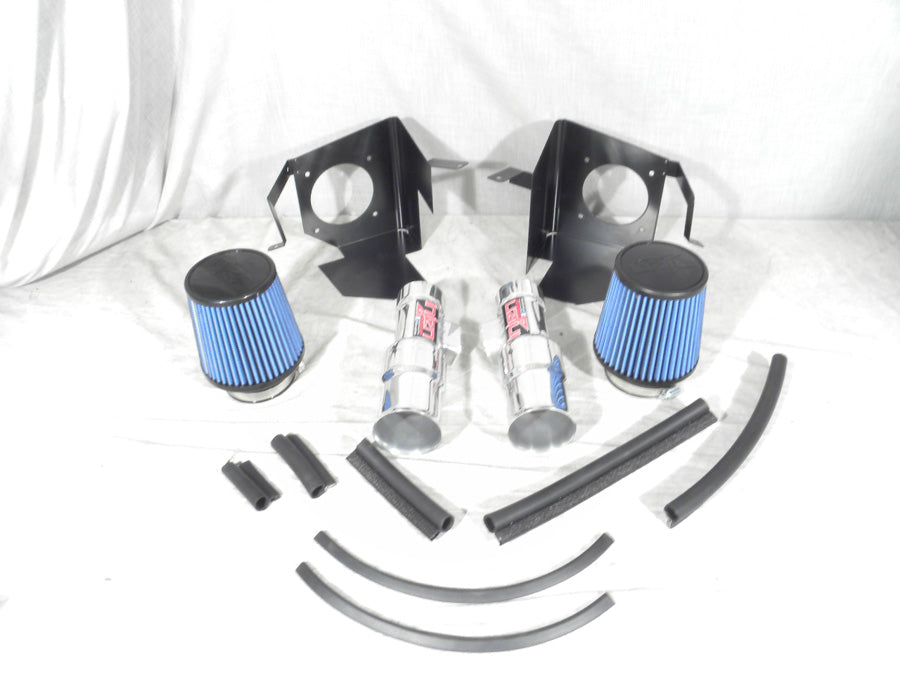 Dual tuned short-ram with MR Tech Air Horns heat shields and Super NanoWeb dry filters