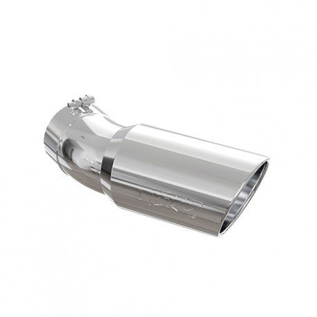 ~(3.5 lbs. 18X7X7)~ Universal T304 Stainless Steel Tip 6in OD Angled Rolled End 5in inlet 15.5in length 30o bend