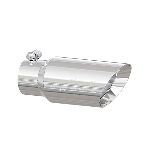 ~(2.2 lbs. 15X7X7)~ Universal T304 Stainless Steel Tip 4in OD Dual Wall Angled 3in inlet 10in length