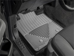 ~(10.5 lbs. 34X21X1)~ Grey Front Rubber Mats Nissan Versa 2012 + Fits sedan only; minor trim required for models-equipped with the floor-mounted fuel cap/trunk release lever