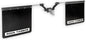 ~(34 lbs. 26X26X4)~ Rock Tamers 2IN Hub Mudflap System Matte Black/Stainless Steel Trim Plates
