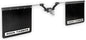 ~(36.2 lbs. 26X26X4)~ Rock Tamers 2.5IN Hub Mudflap System Matte Black/Stainless Steel Trim Plates