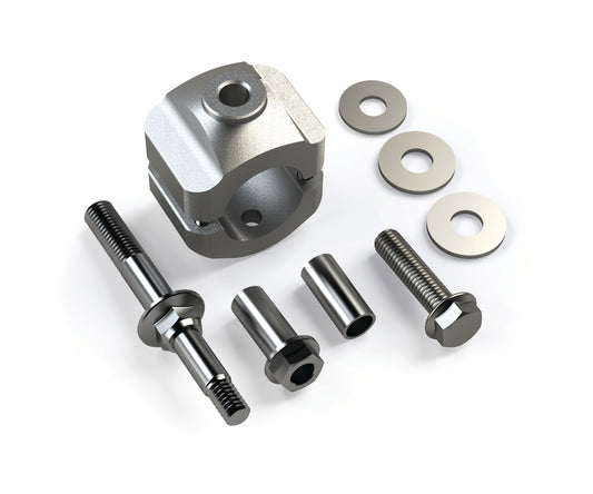 ~(2 lbs. 8X3X3)~ JK Steering Stabilizer Relocation Kit - 1-5/8in Tie Rod