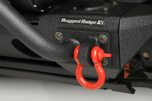 ~(5 lbs. 6X5X3)~ D-Ring Shackle Kit 3 4 inch Red Steel Pair