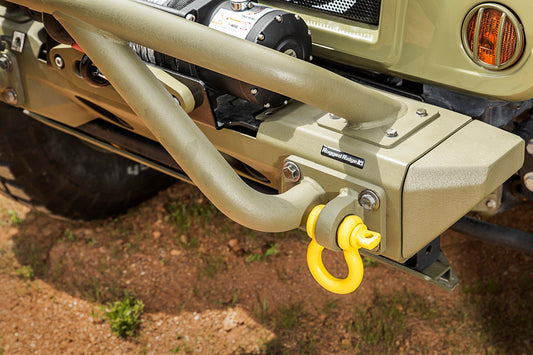 ~(6.5 lbs. 6X5X3)~ D-Ring Shackle Kit 7 8 inch Yellow Pair