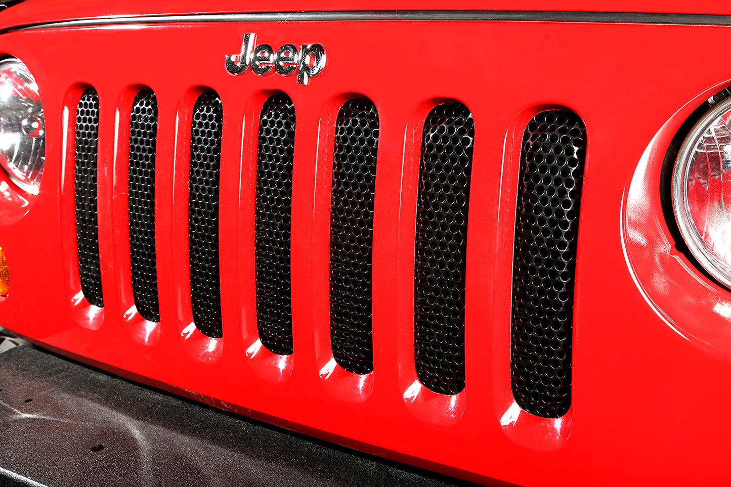 ~(2 lbs. 29X13X2)~ Grille Insert Black 07-18 Jeep Wrangler JK