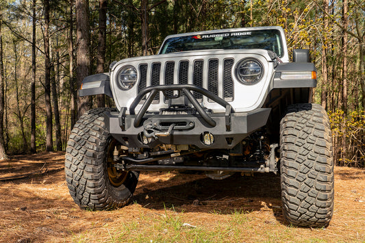 ~(45 lbs. 54X12X11)~ HD Bumper Stubby Front 07-18 Wrangler JK 18-21 Wrangler JL 20-21 Gladiator JT