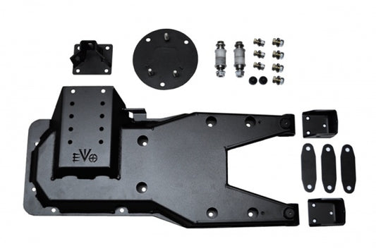 ~(56 lbs. 40X21X7)~  EVO JK Pro Series Hinged Gate Carrier (Black) 2007-2017 Jeep Wrangler JK JKU