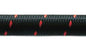 Vibrant -6 AN Two-Tone Black Red Nylon Braided Flex Hose (2 foot roll)