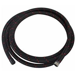 Vibrant -6 AN Two-Tone Black Red Nylon Braided Flex Hose (10 foot roll)