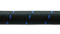 Vibrant -8 AN Two-Tone Black Blue Nylon Braided Flex Hose (5 foot roll)