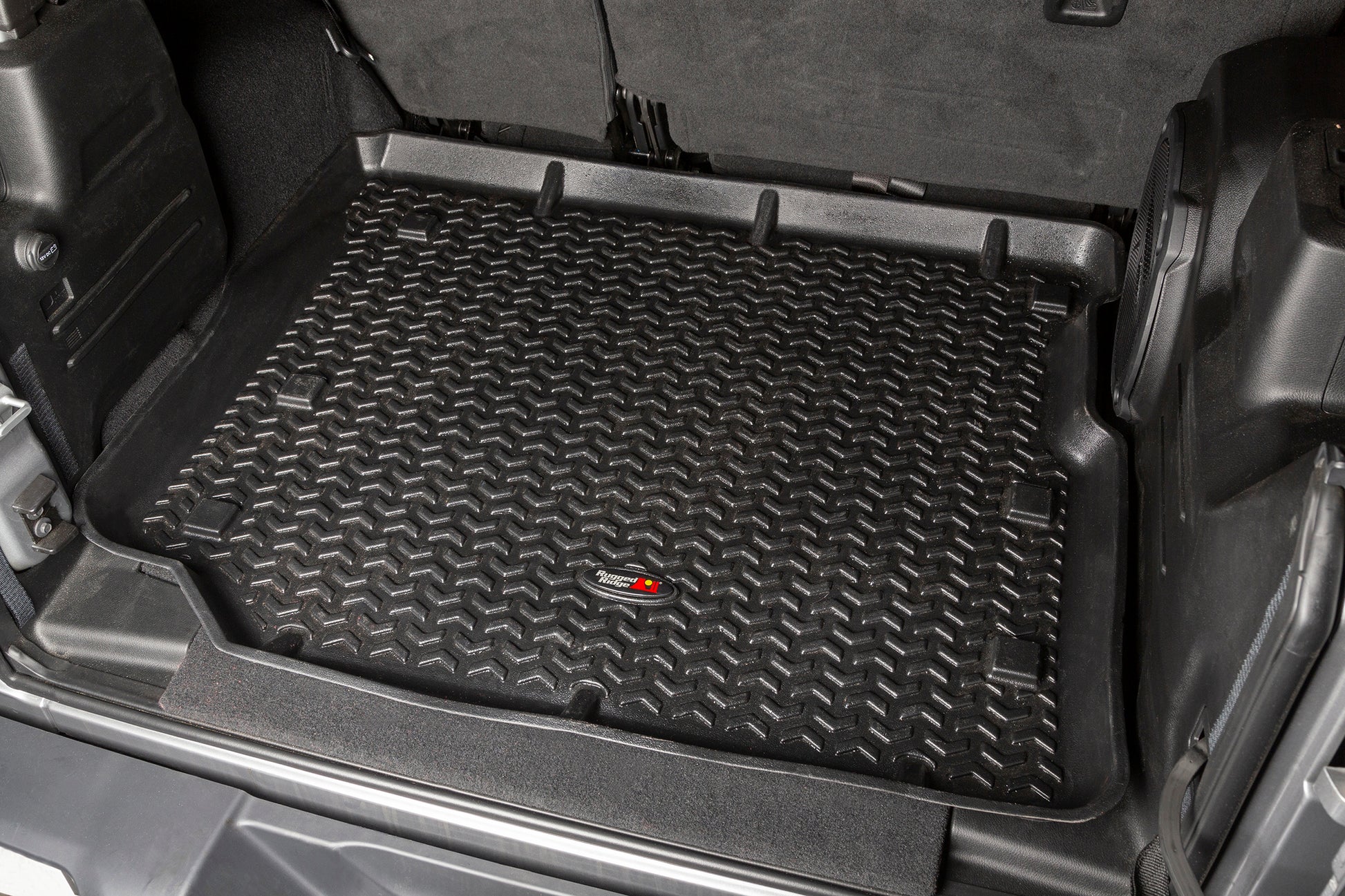 ~(25 lbs. 46X26X6)~ Floor Liner Front Rear Cargo Black 2018-2020 Jeep Wrangler JL 4 Dr