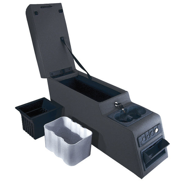 ~(12.7 lbs. 27X13X9)~ Center Console Ultimate Locking Black 76-95 Jeep CJ Wrangler YJ