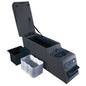 ~(12.7 lbs. 27X13X9)~ Center Console Ultimate Locking Black 76-95 Jeep CJ Wrangler YJ