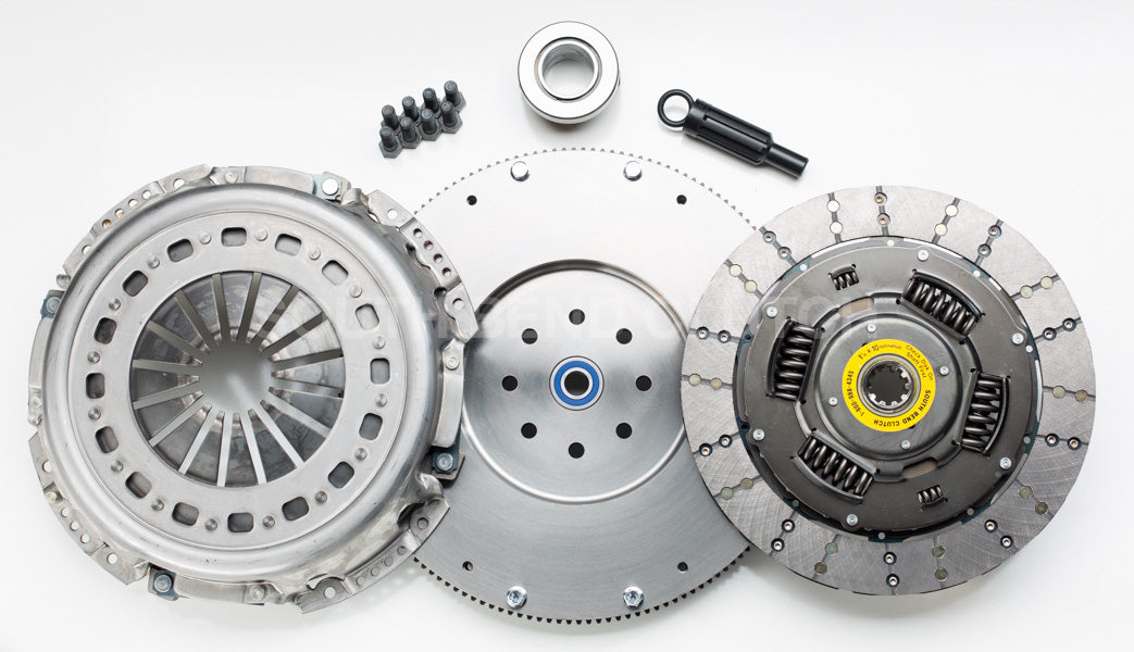 ~(110 lbs. 21X18X9)~ Feramic Clutch Kit 550hp 1100 torque 88-93 5.9L Getrag Trans. 94-04 5.9L Engine NV4500 Trans. 1999-2000.5 5.9L 235hp NON-HO Engine NV5600 Trans.