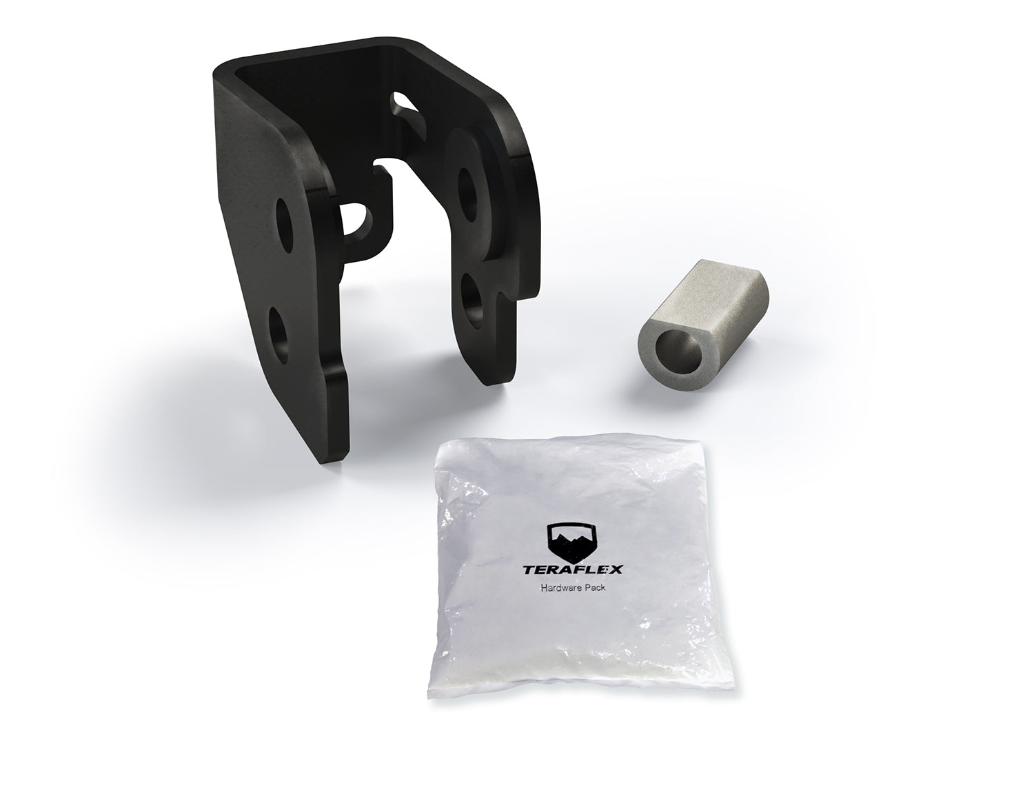 ~(4 lbs. 7X6X5)~ JL/JLU 4in Lift Front Track Bar Bracket - Axle End