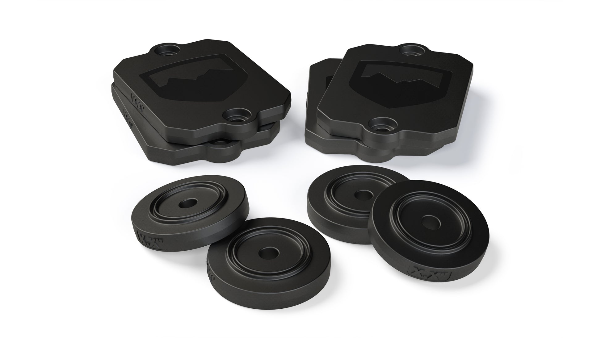 ~(3 lbs. 11X5X4)~ JL/JLU Bump Stop Spacer Kit (Front AND Rear)