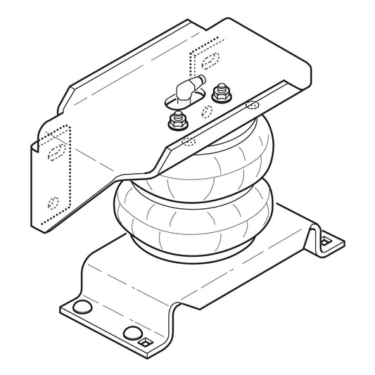 ~(45.4 lbs. 13X8X1)~ Ride-Rite Air Helper Spring Kit Rear Incl. Brkts Air Helper Springs Hardware Air Line And Inflation Valves Drill Req. OEM Number W217602176