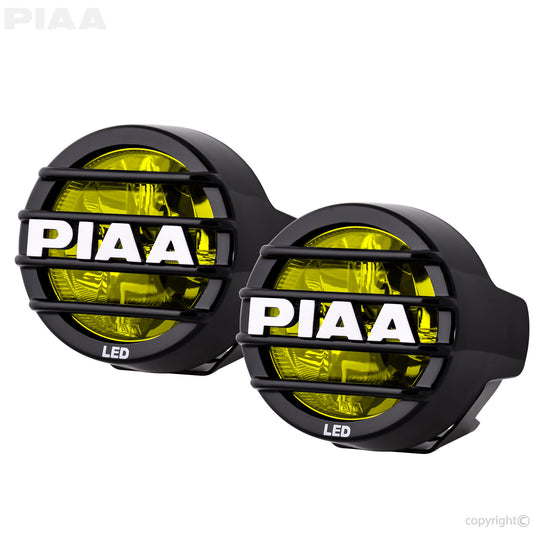 ~(2.8 lbs. 9X8X4)~ PIAA LP530 3.5 in  LED Ion Yellow Wide Spread Fog Light Kit