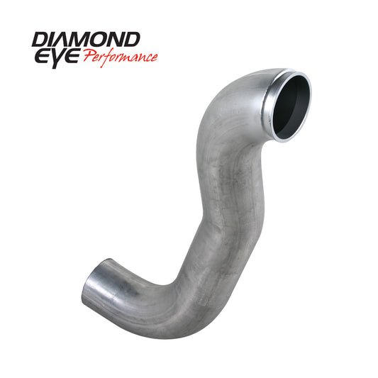 ~(10 lbs. 53X13X9)~ Turbocharger Down Pipe  1989-1993 DODGE 5.9L CUMMINS 2500/3500 2X4 ONLY (ALL CAB AND BED LENGTHS)-4IN ALUMINIZED - PERFORMANCE DIESEL EXHAUST - DOWNPIPE WITH HX40 TURBO FLANGE