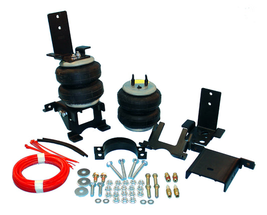 ~(23 lbs. 13X11X8)~ Ride-Rite Air Helper Spring Kit Rear Incl. Brackets Air Helper Springs Hardware Air Line And Inflation Valves No Drilling Required OEM Number W217602251